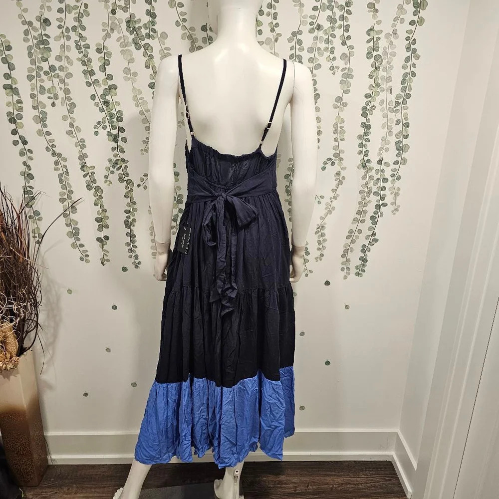 Kate Spade Tiered Cover Up Dress - Color Block Sz L - Picture 7 of 11